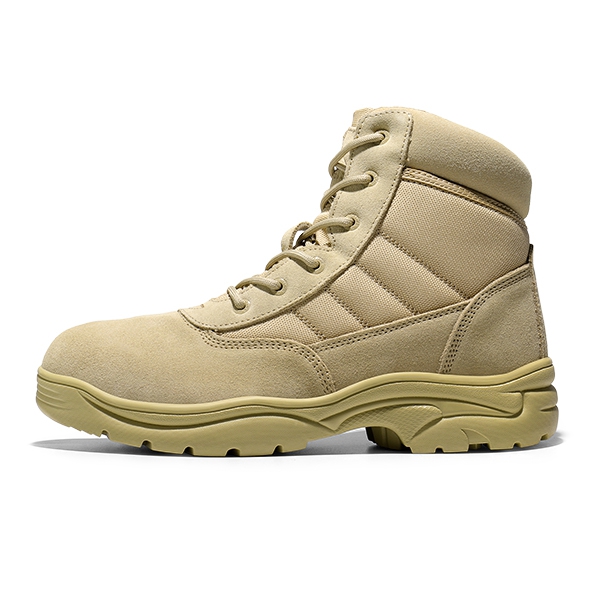 Men's Ankle-High Tactical Work Boots - SAND - 5